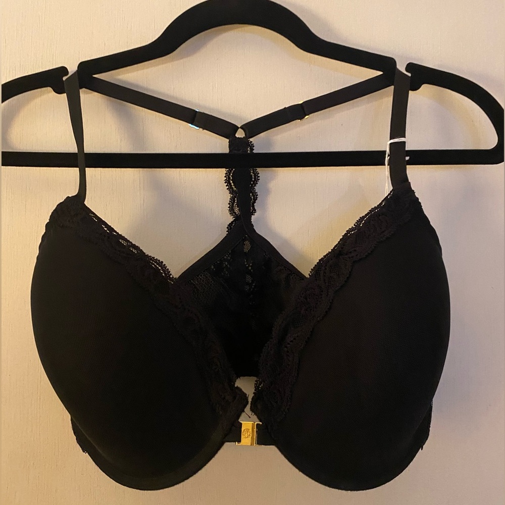 Natori Black Lace Trim Bra
